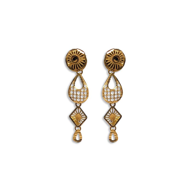 Gold earrings in sale 3 grams with price